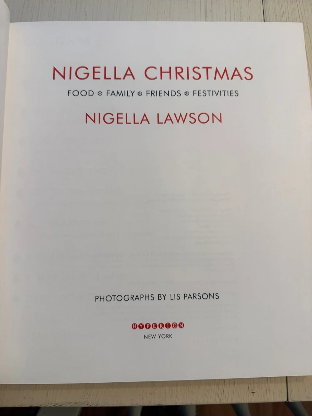 Nigella Christmas by Nigella Lawson Cookbook. It is in EUC.